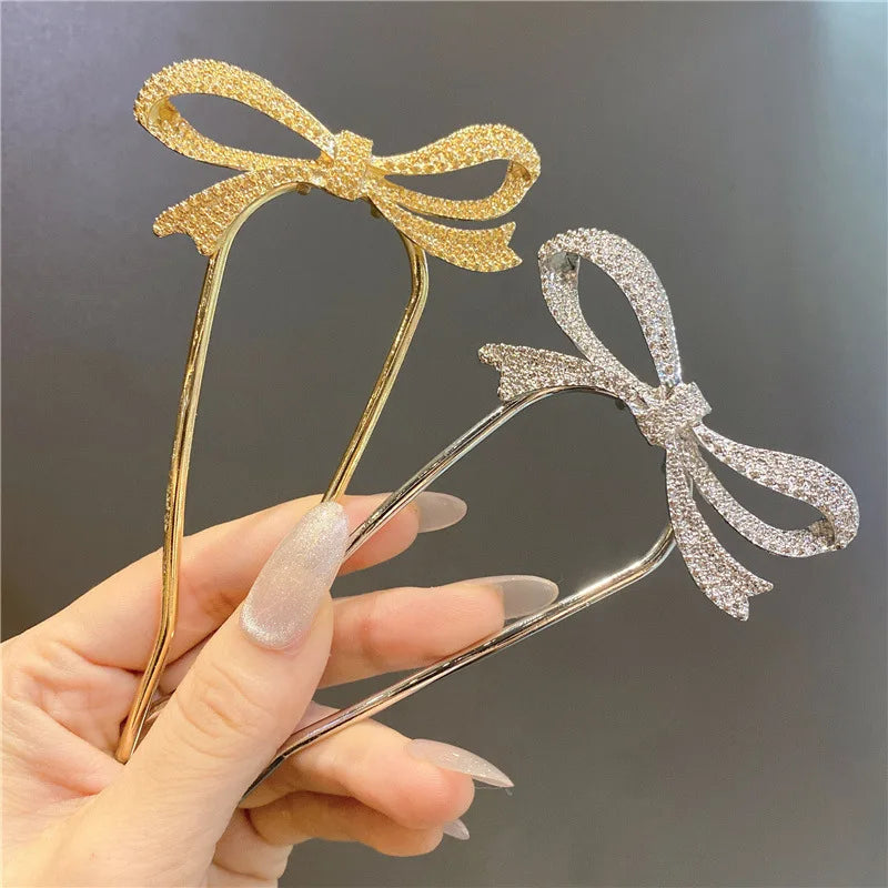Fashion Hairpin Branches U-shaped Hair Fork Metal Hair Clip Bow Women Girls Hair Sticks Bun Maker HairStyling Hair Accessories