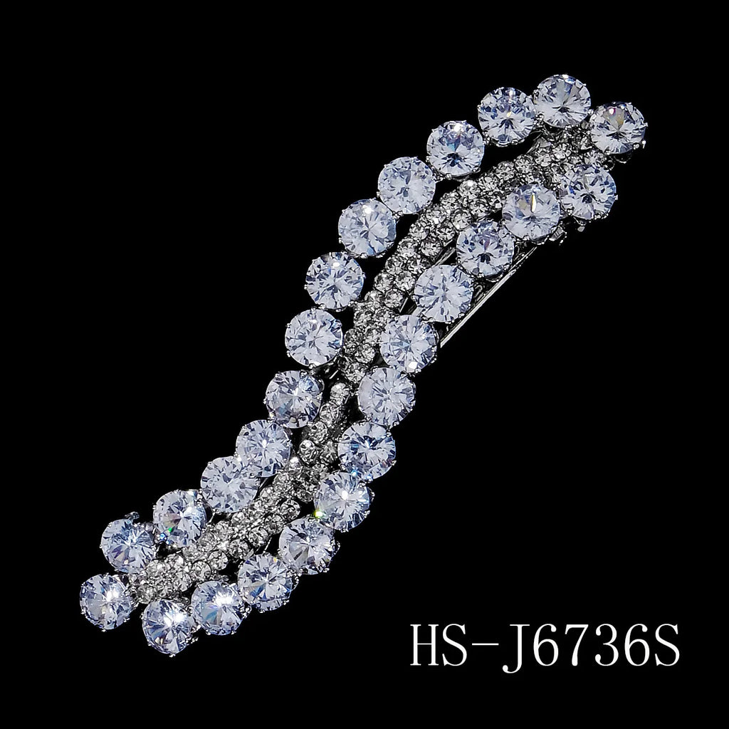 Rhinestone Zirconia Spring Clip Classic Fashion Clip Princess Halloween Birthday Gift Headdress Hair Jewelry Accessories