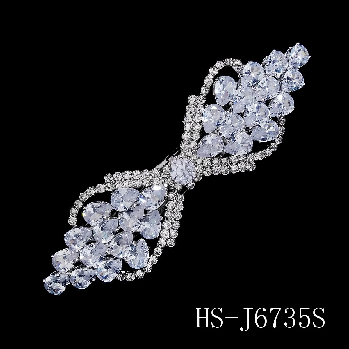Rhinestone Zirconia Spring Clip Classic Fashion Clip Princess Halloween Birthday Gift Headdress Hair Jewelry Accessories