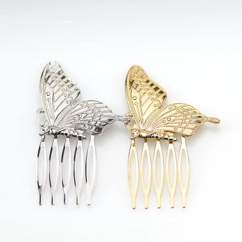 Vintage Diamond Hair Comb Fashion Leaf Pearl Alloy Hair Clips for Women Styling Curly Clip Girl Hair Accessories Headwear