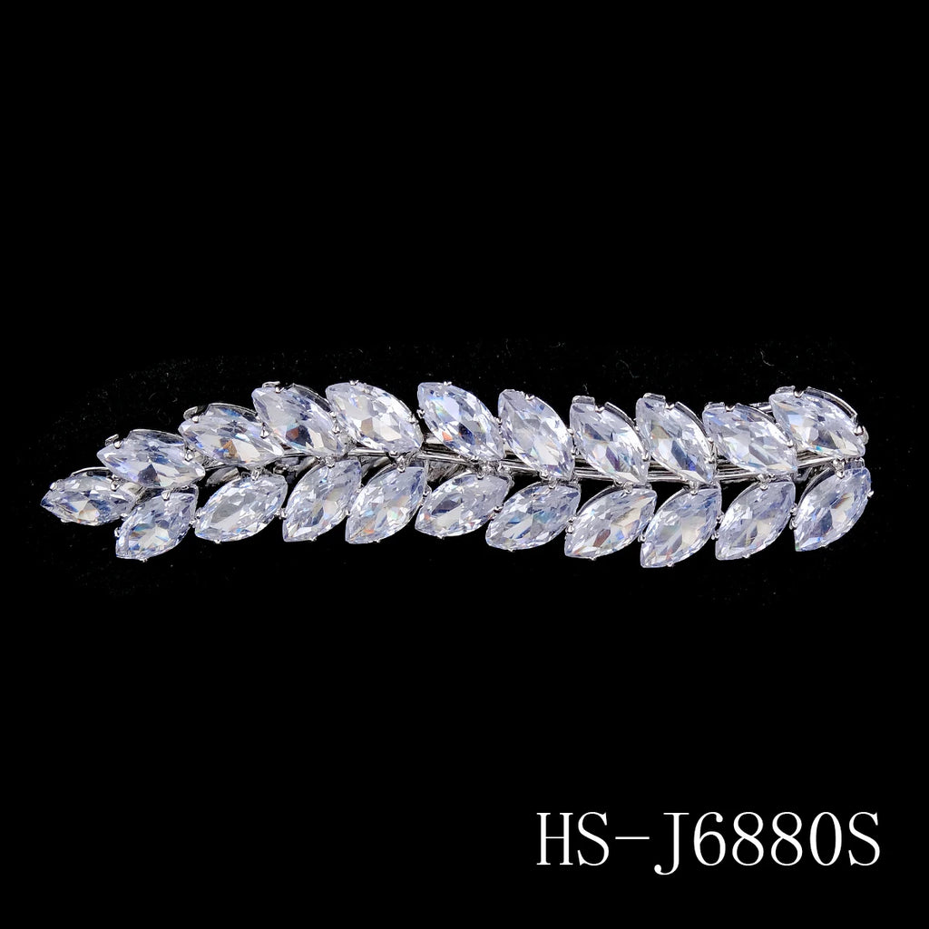 Rhinestone Zirconia Spring Clip Classic Fashion Clip Princess Halloween Birthday Gift Headdress Hair Jewelry Accessories