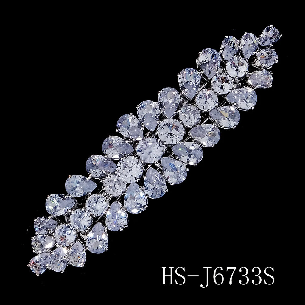 Rhinestone Zirconia Spring Clip Classic Fashion Clip Princess Halloween Birthday Gift Headdress Hair Jewelry Accessories