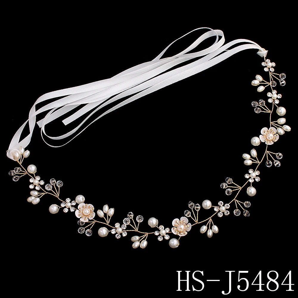 Luxurious Delicate Flower Hairband Pearl and Rhinestone Tiara Hair Accessory Bridal Wedding Party Headpieces As Gifts