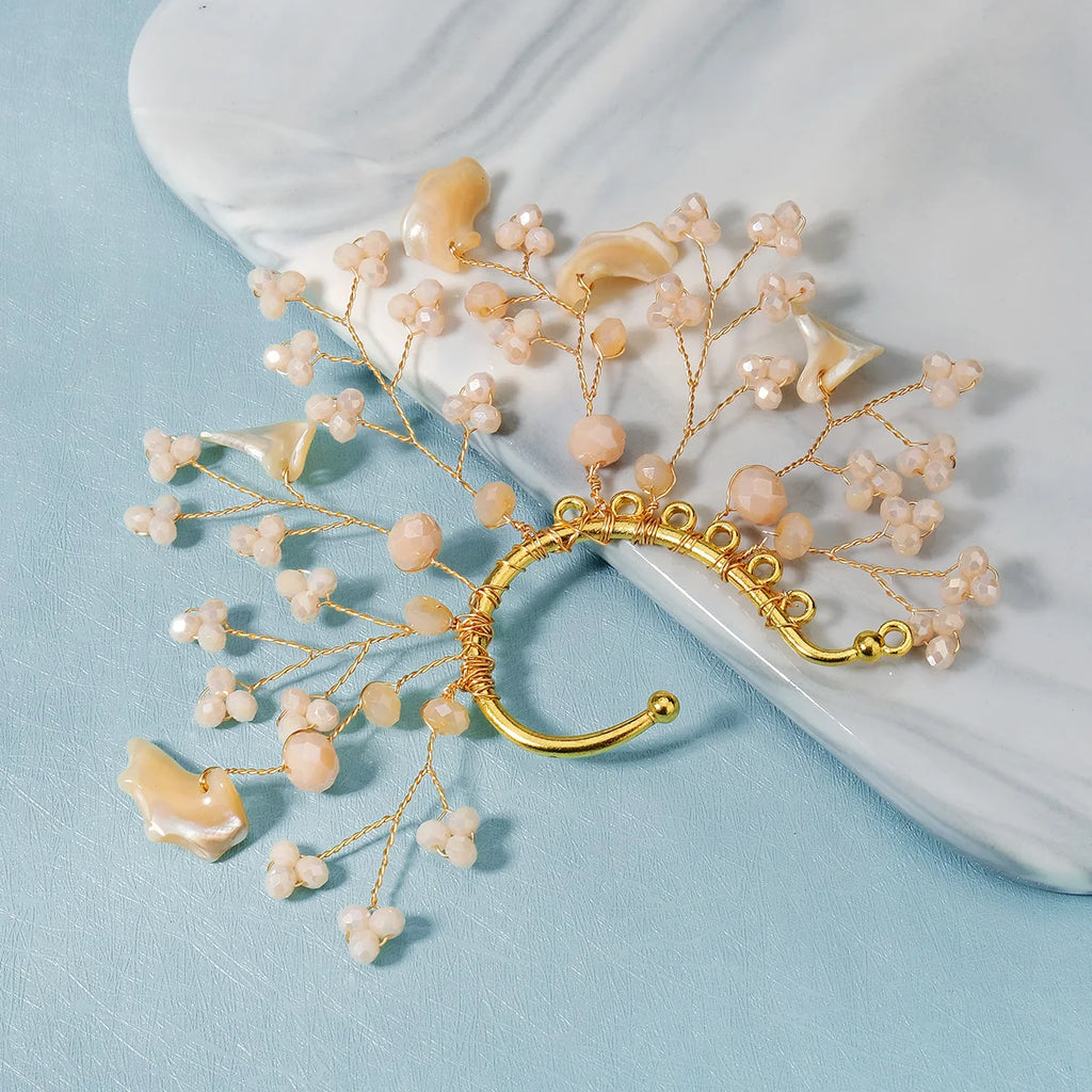 Luxury Queen's Ear Bone Clip Exquisite Rhinestone Crystal Earrings Party Bridal Jewelry Accessories For Women Important Occasion