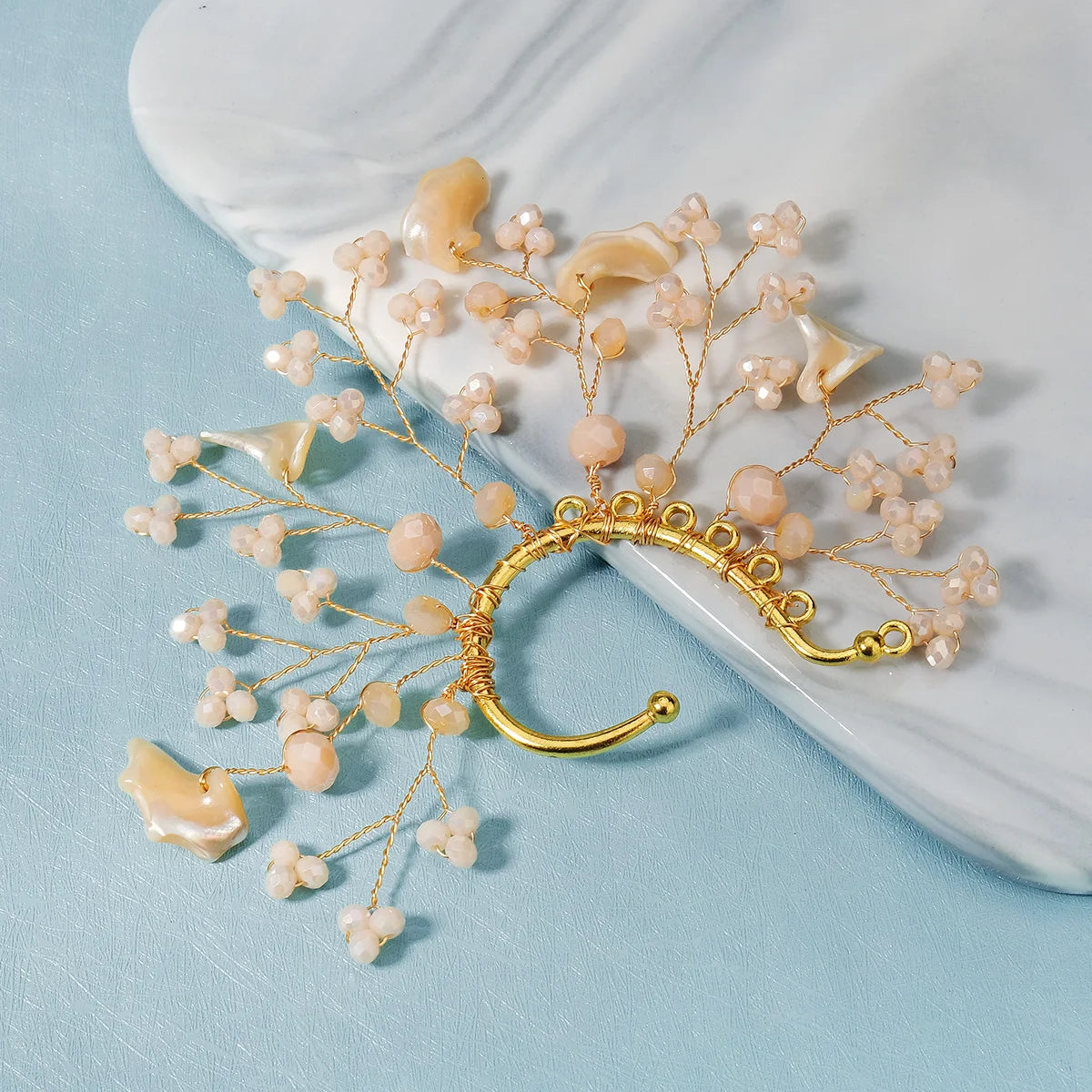 Luxury Queen's Ear Bone Clip Exquisite Rhinestone Crystal Earrings Party Bridal Jewelry Accessories For Women Important Occasion