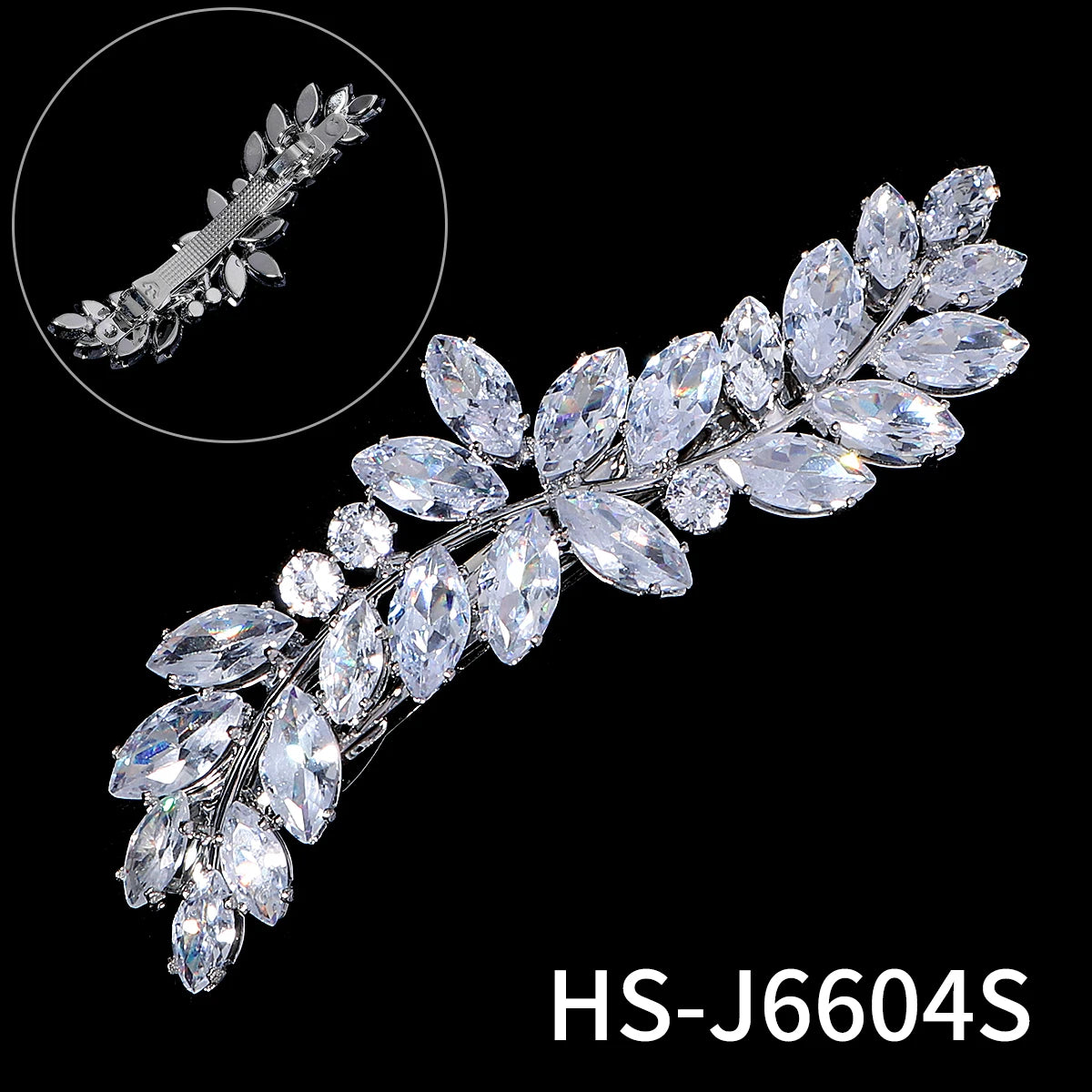 Rhinestone Zirconia Spring Clip Classic Fashion Clip Princess Halloween Birthday Gift Headdress Hair Jewelry Accessories