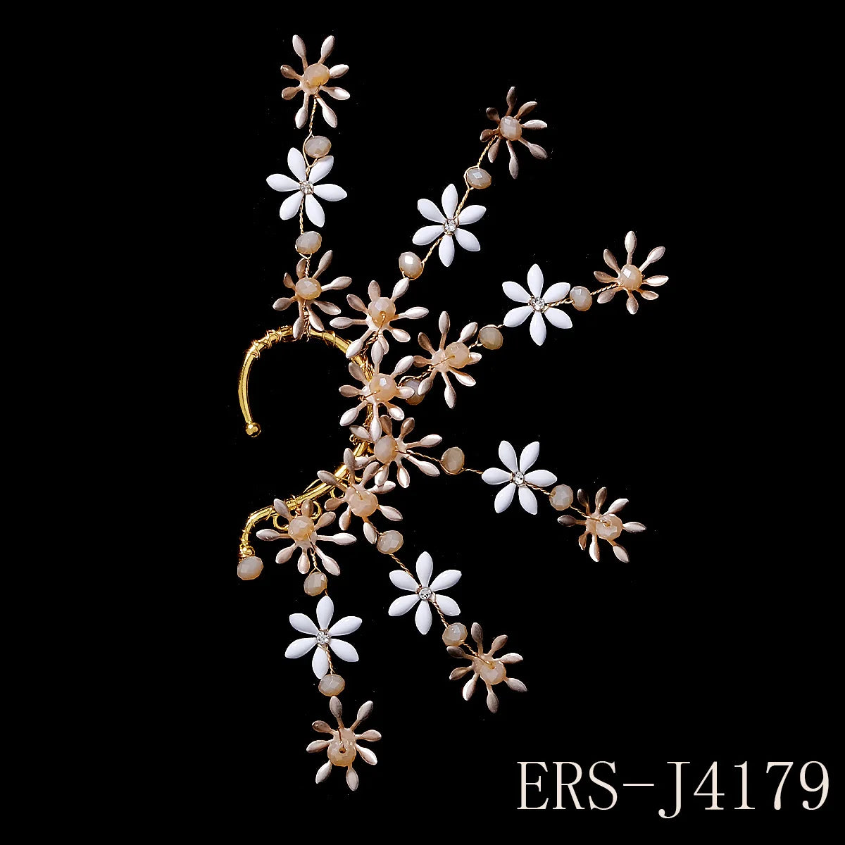 Luxury Queen's Ear Bone Clip Exquisite Rhinestone Crystal Earrings Party Bridal Jewelry Accessories For Women Important Occasion