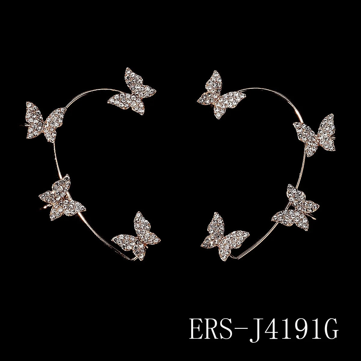 Luxury Queen's Ear Bone Clip Exquisite Rhinestone Crystal Earrings Party Bridal Jewelry Accessories For Women Important Occasion