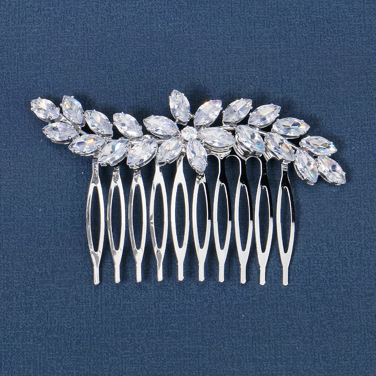 Fashion Zirconia Handmade Hair Comb Sparkling Crystal Jewelry Hair Clips For Women Everyday Bangs Side Hair Accessories