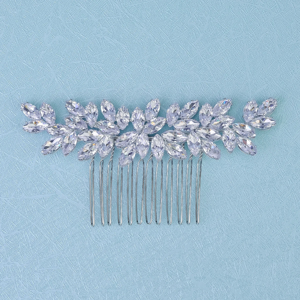 Fashion Zirconia Handmade Hair Comb Sparkling Crystal Jewelry Hair Clips For Women Everyday Bangs Side Hair Accessories