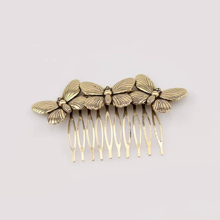 Vintage Diamond Hair Comb Fashion Leaf Pearl Alloy Hair Clips for Women Styling Curly Clip Girl Hair Accessories Headwear