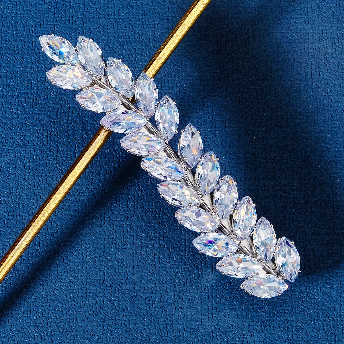 Rhinestone Zirconia Spring Clip Classic Fashion Clip Princess Halloween Birthday Gift Headdress Hair Jewelry Accessories