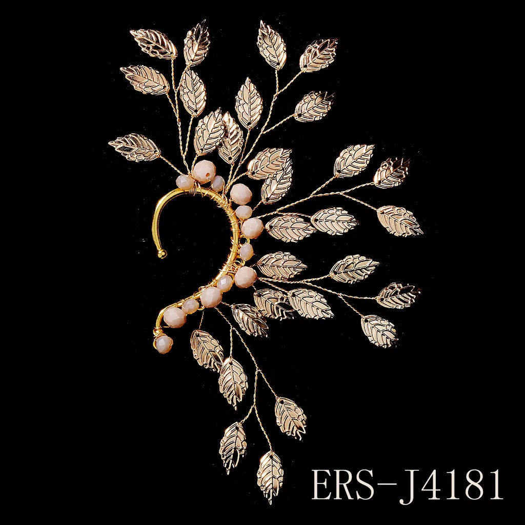 Luxury Queen's Ear Bone Clip Exquisite Rhinestone Crystal Earrings Party Bridal Jewelry Accessories For Women Important Occasion