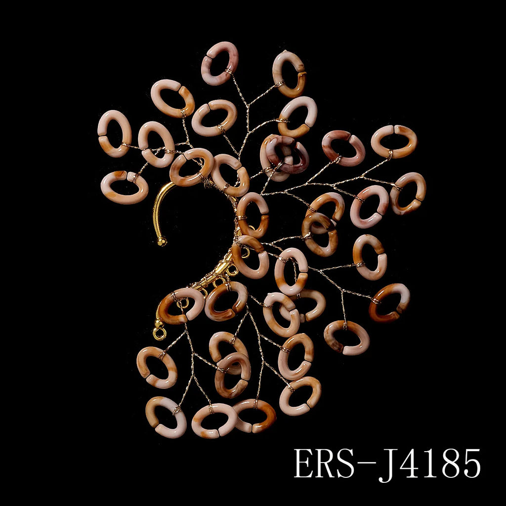 Luxury Queen's Ear Bone Clip Exquisite Rhinestone Crystal Earrings Party Bridal Jewelry Accessories For Women Important Occasion