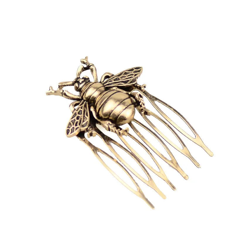 Vintage Diamond Hair Comb Fashion Leaf Pearl Alloy Hair Clips for Women Styling Curly Clip Girl Hair Accessories Headwear